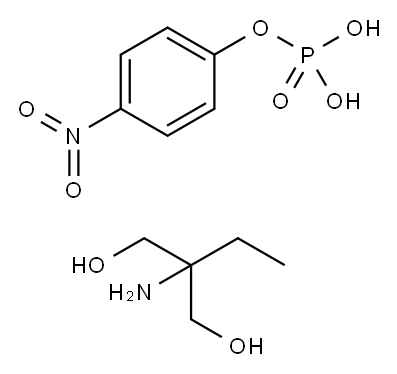 P-NITROPHENYL PHOSPHATE DI(2-AMINO-2-ETHYL-1,3-PROPANEDIOL) SALT Structure