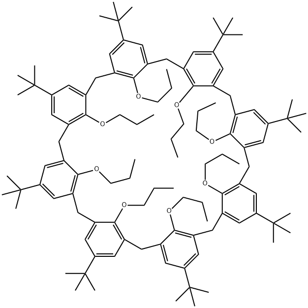 4-TERT-BUTYLCALIX[8]ARENE OCTA-N-PROPYL ETHER Structure
