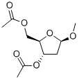 Methyl-2-deoxy-beta-D-ribofuranoside diacetate Structure