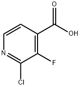 2-Chloro-3-fluoropyridine-4-carboxylic acid Structure