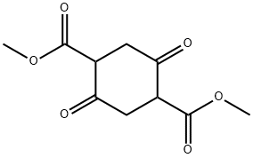 2,5-dioxo-1,4-cyclohexanedicarboxylic acid dimethyl ester Structure