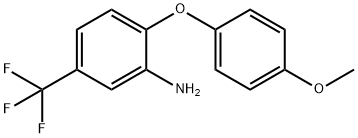 3-AMINO-4-(4-METHOXYPHENOXY)BENZOTRIFLUORIDE Structure