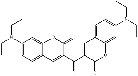 3,3'-CARBONYLBIS(7-DIETHYLAMINOCOUMARIN) Structure
