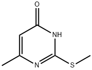 6-Methyl-2-(methylthio)pyrimidin-4-ol Structure