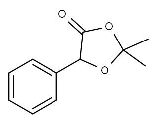 2,2-Dimethyl-5-phenyl-1,3-dioxolan-4-one Structure