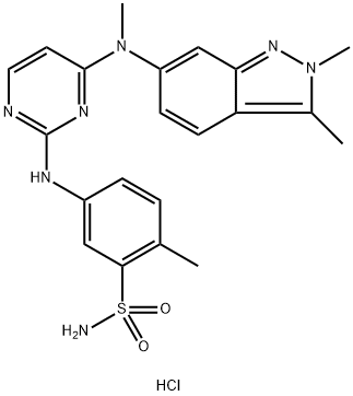 Pazopanib Hydrochloride Structure