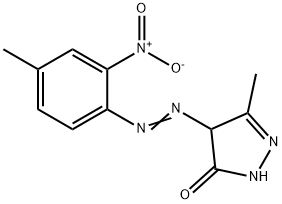 2,4-dihydro-5-methyl-4-[(4-methyl-2-nitrophenyl)azo]-3H-pyrazol-3-one  Structure