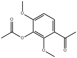 3'-ACETOXY-2',4'-DIMETHOXYACETOPHENONE Structure