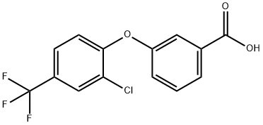 3-(2-CHLORO-4-TRIFLUOROMETHYLPHENOXY)BENZOIC ACID Structure