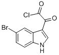 5-BROMO-ALPHA-OXO-1H-INDOLE-3-ACETYL CHLORIDE Structure