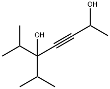 6-Methyl-5-isopropyl-3-heptyne-2,5-diol Structure