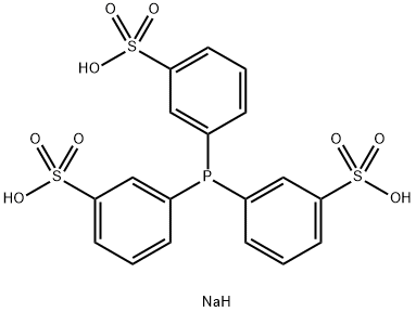Triphenylphosphine-3,3',3''-trisulfonic acid trisodium salt Structure