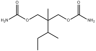 2-METHYL-2-(1-METHYLPROPYL)-1,3-PROPANEDIOL DICARBAMATE Structure
