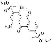 1,4-Diamino-9,10-dihydro-9,10-dioxoanthracene-2,6-disulfonic acid disodium salt Structure