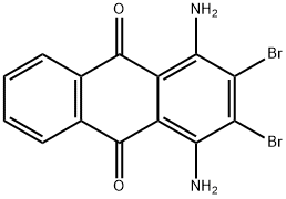 1,4-diamino-2,3-dibromoanthraquinone Structure