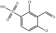 2,4-Dichloro-3-formylbenzenesulfonic acid Structure