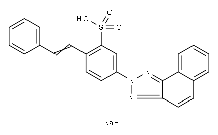 sodium 4-(2H-naphtho[1,2-d]triazol-2-yl)stilbene-2-sulphonate Structure
