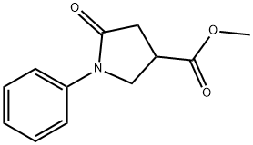 Methyl  5-Oxo-1-phenylpyrrolidine-3-carboxylate Structure