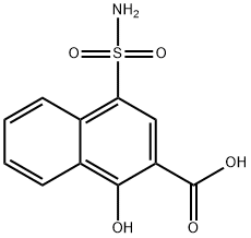 4-AMINOSULFONYL-1-HYDROXY-2-NAPHTHOIC      ACID, 97 Structure