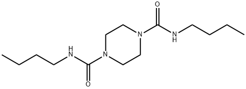 N~1~,N~4~-dibutyltetrahydro-1,4-pyrazinedicarboxamide Structure