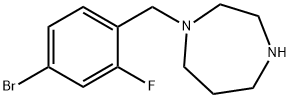 1-(4-BROMO-2-FLUOROBENZYL)-1,4-DIAZEPANE Structure