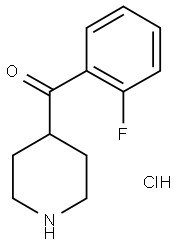 4-(2-FLUOROBENZOYL)PIPERIDINE HYDROCHLORIDE Structure