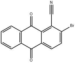 1-cyano-2-bromoanthraquinone Structure