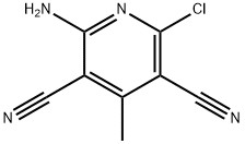 2-Amino-6-chloro-3,5-dicyano-4-methylpyridine Structure