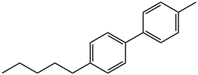4-methyl-4'-pentyl-1,1'-biphenyl  Structure