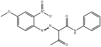 2-[(4-methoxy-2-nitrophenyl)azo]acetoacetanilide Structure