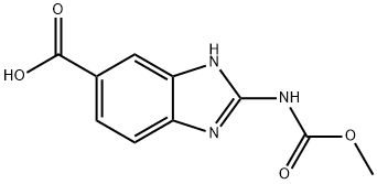 2-METHOXYCARBONYLAMINO-3H-BENZOIMIDAZOLE-5-CARBOXYLIC ACID Structure