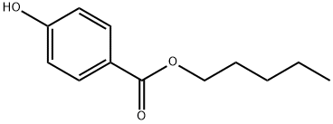 4-HYDROXYBENZOIC ACID N-AMYL ESTER Structure
