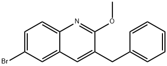 3-benzyl-6-bromo-2-methoxyquinoline Structure