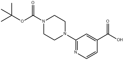 2-[4-(tert-Butoxycarbonyl)piperazin-1-yl]isonicotinic acid Structure