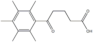 5-(2,3,4,5,6-PENTAMETHYLPHENYL)-5-OXOVALERIC ACID Structure