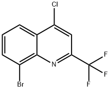 8-BROMO-4-CHLORO-2-(TRIFLUOROMETHYL)QUINOLINE Structure
