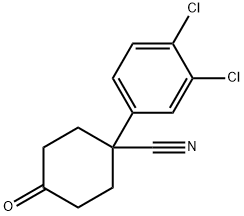 4-CYANO-4-(3,4-DICHLOROPHENYL)CYCLOHEXANONE Structure