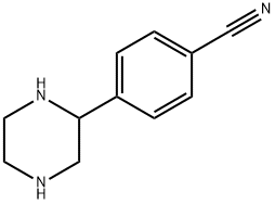4-PIPERAZIN-2-YL-BENZONITRILE Structure