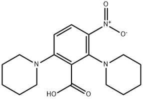 3-NITRO-2,6-DIPIPERIDINOBENZOIC ACID Structure