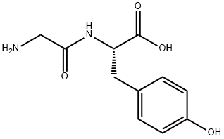 N-Glycyl-L-tyrosine Structure