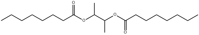 Octanoic acid, 1,2-dimethyl-1,2-ethanediyl ester Structure