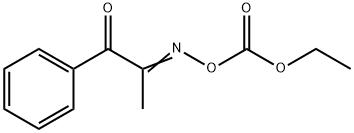 1-Phenyl-1,2-propanedione-2-(O-ethoxycarboxy)oxime Structure