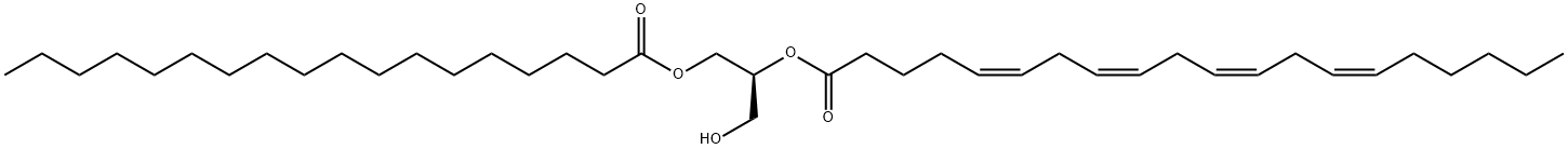 1-STEAROYL-2-ARACHIDONOYL-SN-GLYCEROL Structure