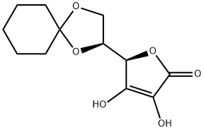 (+)-5,6-O-CYCLOHEXYLIDENE-L-ASCORBIC ACID Structure