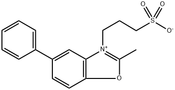 2-METHYL-5-PHENYL-3-(3-SULFOPROPYL)BENZOXAZOLIUM HYDROXIDE, INNER SALT Structure