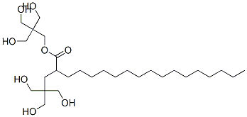 Octadecanoic acid, ester with 2,2'-[oxybis(methylene)]bis[2-(hydroxymethyl)-1,3-propanediol] Structure