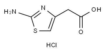 2-(2-Aminothiazol-4-yl) acetic acid hydrochloride Structure