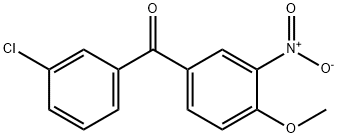 3-CHLORO-4'-METHOXY-3'-NITROBENZOPHENONE Structure