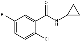 5-Bromo-2-chloro-N-cyclopropylbenzamide Structure