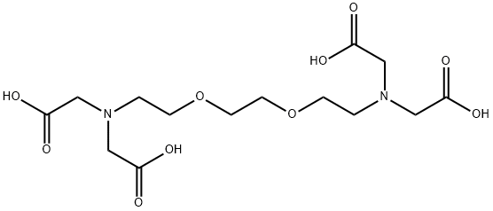 Ethylenebis(oxyethylenenitrilo)tetraacetic acid Structure